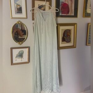 Baby Blue Lace Nightgown Size Medium
